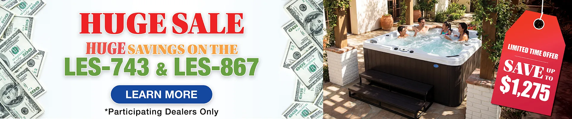 Calspas hot tub being used in a family setting - Grand Island